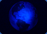 glowing globe photo