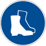 Wear safety footwear safety sign