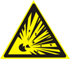 Risk of explosion safety sign