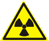 Radioactive or radiation ionizing substances safety sign