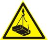 Cargo may fall safety sign