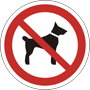 No animals allowed safety sign